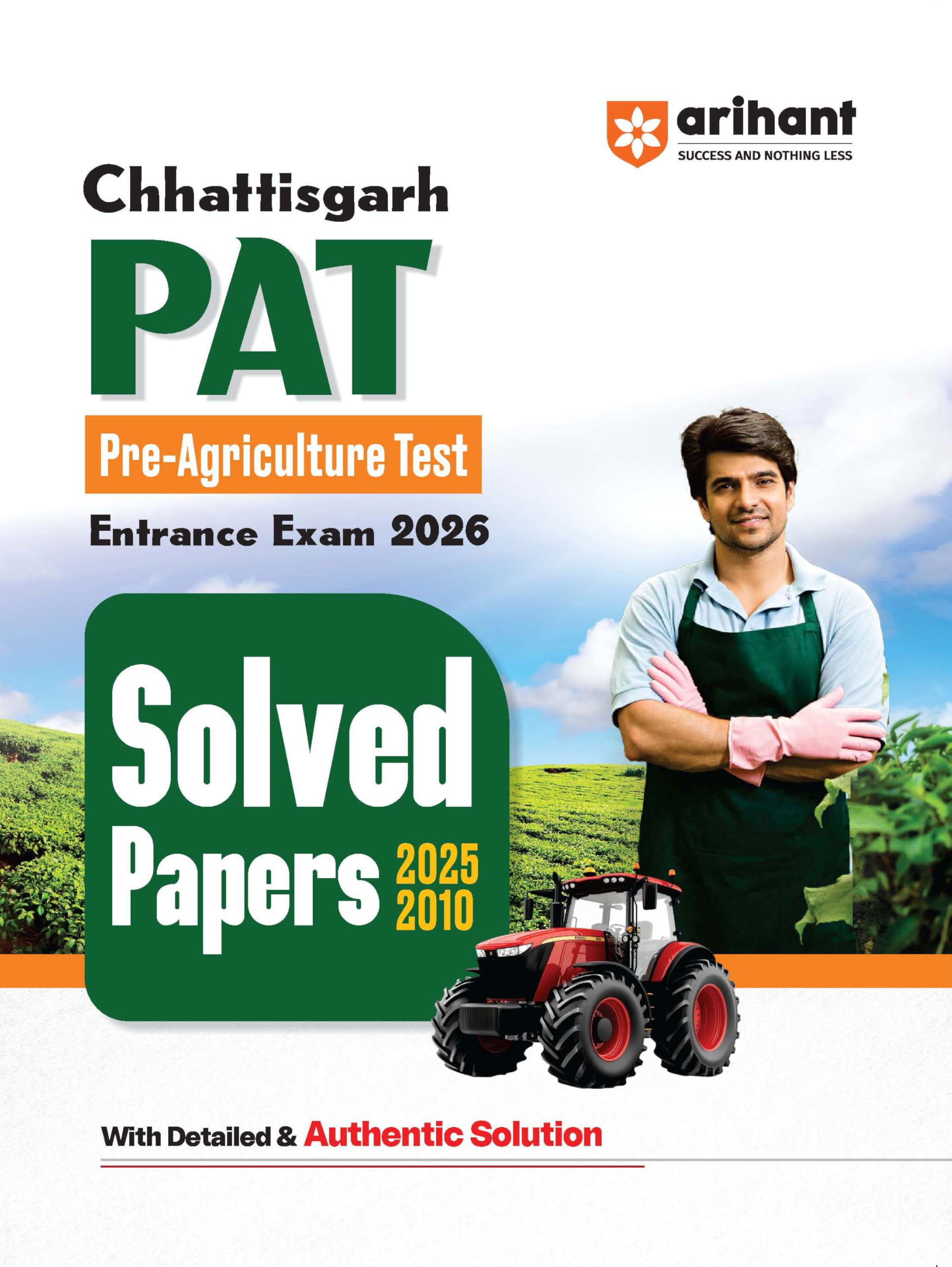 Buy Arihant Chhattisgarh PAT Solved Papers | Pre-Agriculture Test